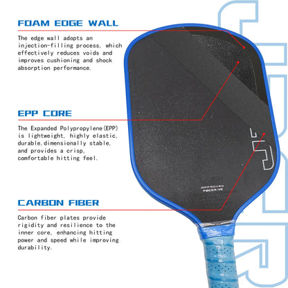 MST J2CR Crystal Grit Surface Pickleball Paddle